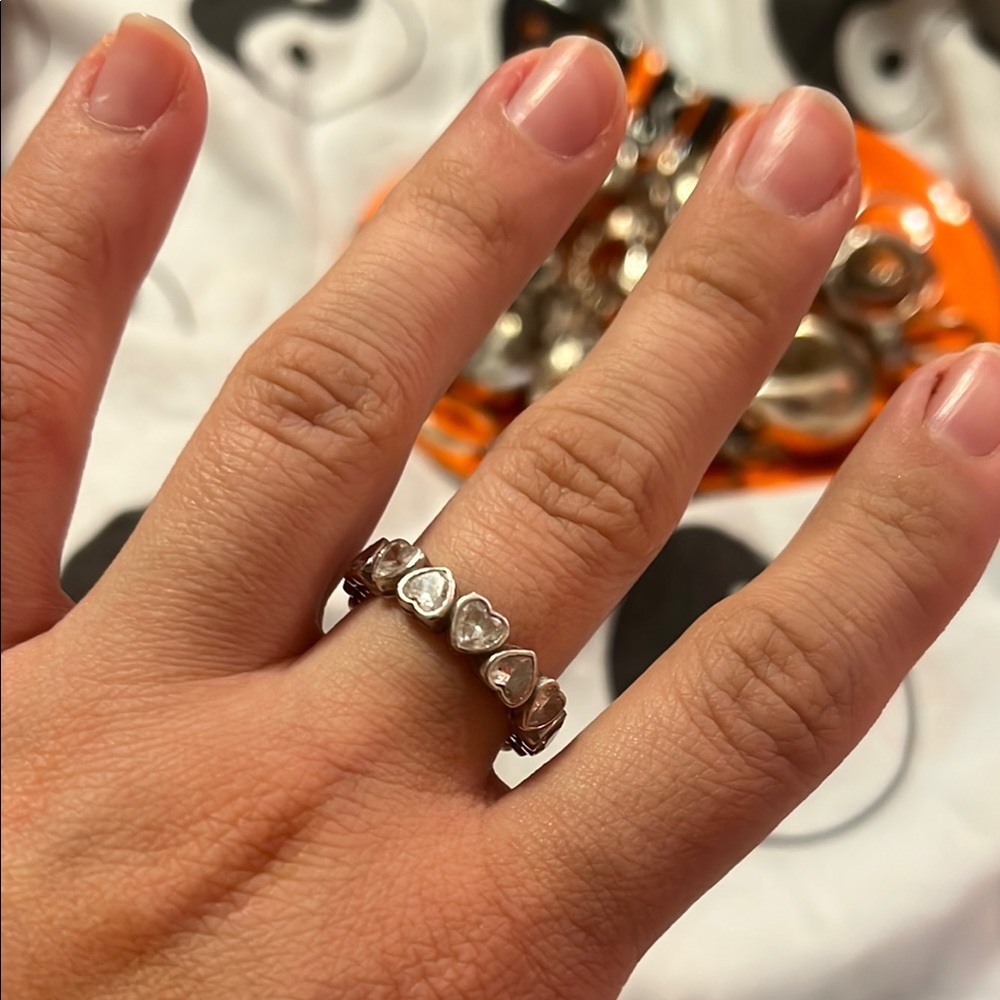 Silver Heart Ring - image 1